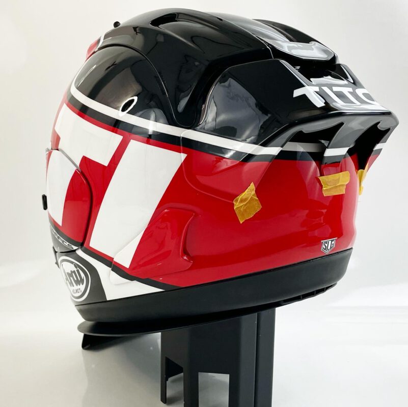 Arai RX7v Racing / Quantic Ducati 1 SLGrafics Helmet design