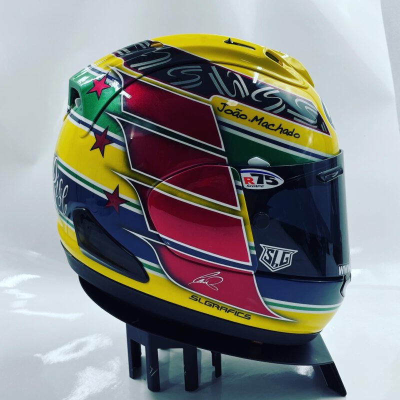 Arai RX-7v “Senna / Hamilton” – SLGrafics – Helmet design, Helmet ...